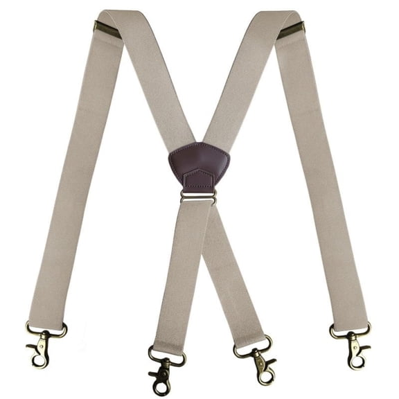 men's x-back suspenders with hook clips, Under Clothes Adjustable Snap Loop, Elastic Suspenders Adjustable Plus Size for Work Suspenders Men All Day Wear