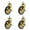 Golden Type 2, variant on 3-Inch Swivel Stem Casters With Brake For Hotel Restaurant Trolley Casters With 8x15 Threaded,Lightweight Total Capacity 160lbs ,Quiet and Smooth