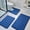 Blue, variant on YEAHOME Bathroom Rugs Sets 3 Piece, Ultra Soft Flannel Memory Foam Bath Rugs, Non-Slip & PVC Backing Bathroom Mat Set, Washable Quick Dry Bath Rug
