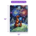 thumbnail image 5 of Happy New Year Vizsla Family Cheer Winter Midnight Firework Garden Flag 12x18in Double Sided Vizslas Dog Lover Gifts Idea Outdoor Decor - 02025, 5 of 5