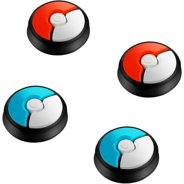 Switch Joystick Thumb Grips Caps, Silicone Joystick Caps Analog Stick Caps Compatible with Nintendo Switch/OLED/Switch Lite，Red and Blue, 2 Pairs 4pcs