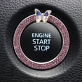 thumbnail image 7 of CTIRCHIU 1Pcs Pink Circular Push Start Button Decorative Ring Aesthetic Car Accessories, 7 of 7