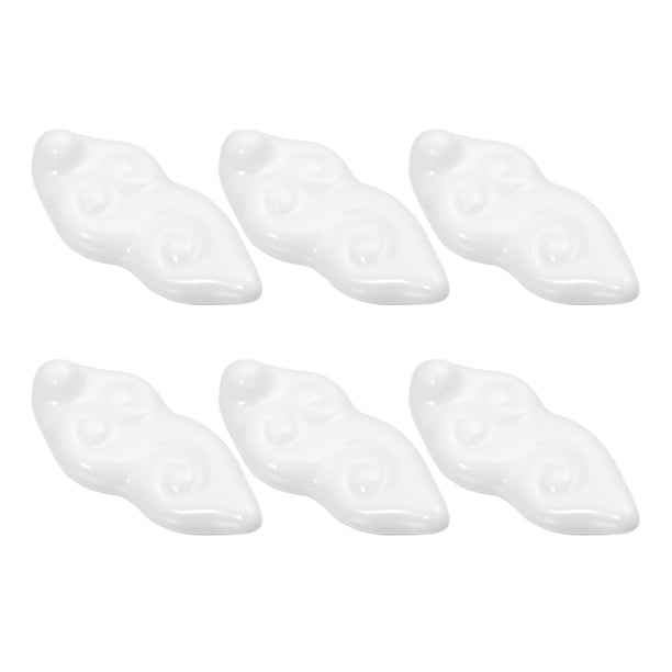 6 piezas de soporte para palillos de cerámica con forma de nube, soporte para palillos, adorno decorativo para el hogar