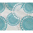 thumbnail image 4 of oneOone Cotton Flex Teal Blue Fabric Floral Mandala Block Craft Projects Decor Fabric Printed By The Yard 40 Inch Wide, 4 of 4