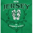 thumbnail image 2 of Cute NJ Floral Beach Flip Flops Women's Graphic T Shirt Tees Brisco Brands L, 2 of 6