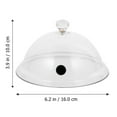 thumbnail image 4 of LHX cloche dome cover lid: stove covers 2pcs clear cover tent infuser smoker infusion cloche lid for plates bowls party table cover 16x16x10cm storage container, 4 of 6