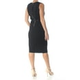 thumbnail image 2 of RACHEL ROY $129 Womens Black Mesh Inset Sleeveless Grommet Sheath Dress L B+B, 2 of 2