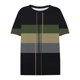 thumbnail image 4 of Ploknplq Elbow Length Tee Shirts for Women,Stripe Shirt,Workout T Shirts for Women,Spring Round Neck Splicing Striped Loose Short Sleeve T Shirt,Oversized Shirts for Women,Graphic Tee Khaki XL, 4 of 4
