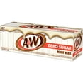thumbnail image 6 of A&W Zero Sugar Root Beer Soda Pop, 12 fl oz, 12 Pack Cans, 6 of 13