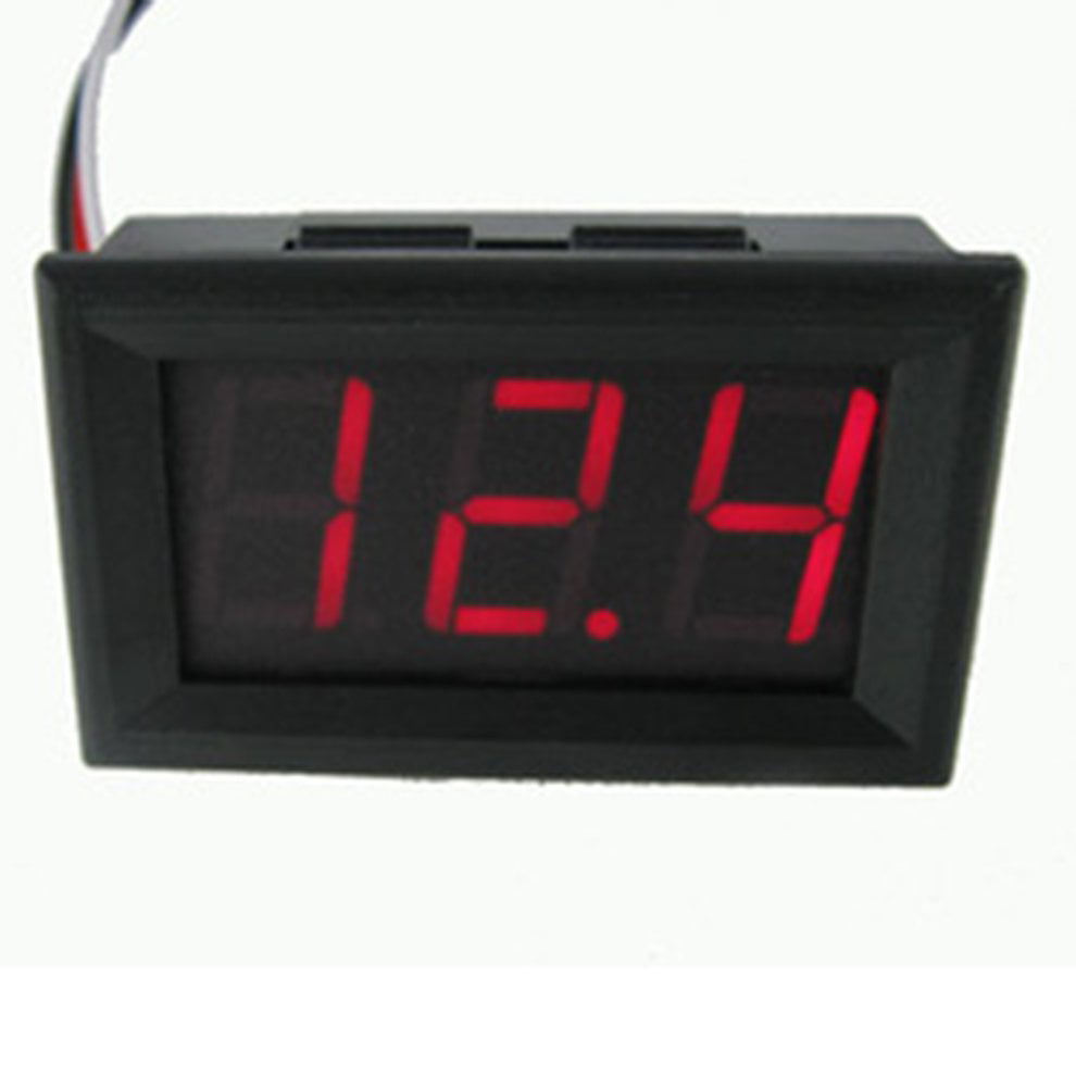 Details about   Mini Voltmeter Display Bright Blue Size 2,5-30 V 2 Wires 