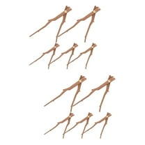 2 Pack Frameless Wall Clock Mantel Clocks with Chimes Wooden Hands