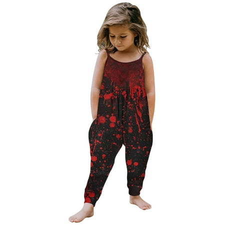 

Zhuashum Romper For Girls Toddler Baby Solid Color Jumpsuit Summer Round Neck Sleeveless Outfits Holiday Adorable Simple Style Clothes Red 1-2 Years