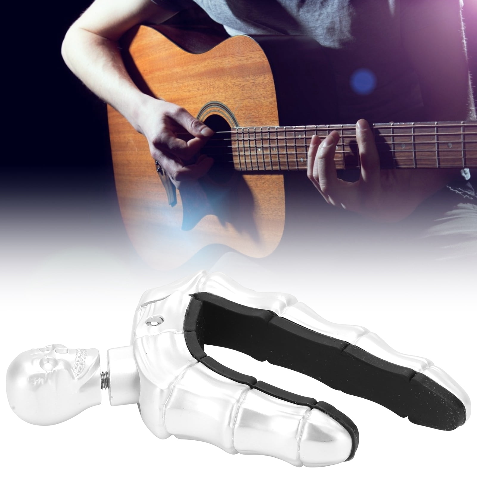 Ymiko Guitar Capo, Skulls Guitars Accessories Capos Silicone For