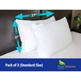 thumbnail image 2 of Four Seasons Essentials Polyester Pillow Protectors, King - Waterproof Zippered (2 Count), 2 of 7