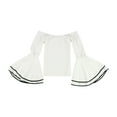 thumbnail image 2 of bar III Womens Textured Knit Blouse, White, Small, 2 of 2