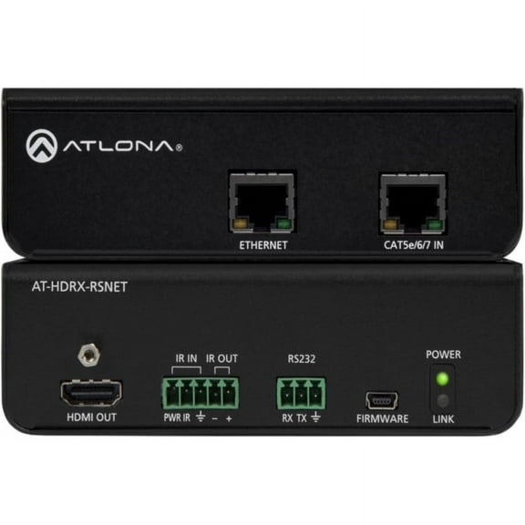 HDBaseT Receiver over a Single Category Cable w/IR, RS-232, and Ethernet