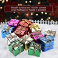 thumbnail image 3 of Caja de regalo colgante para árbol de Navidad, decoración de fiestas de Navidad, decoración colgante para árbol de Navidad, adorno colgante, caja multicolor, adornos de fiesta (12, 3 of 5