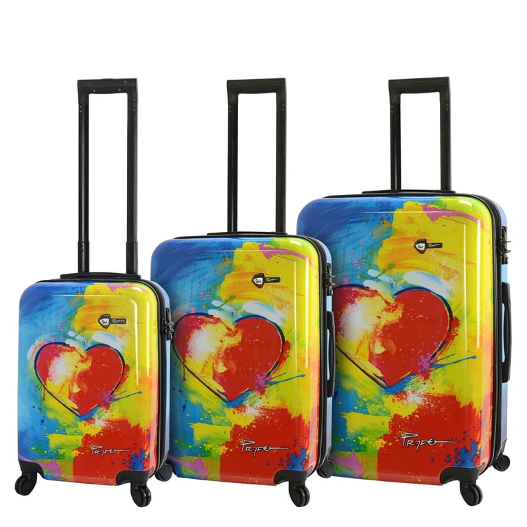 【mia】 Mia Toro ITALY Prado-In Love 3-piece Expandable Hardside Spinner
