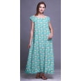 thumbnail image 2 of Bimba NightwearFor Women Printed Nightgown Rayon Long Maxi Dress Sleepwear, 2 of 4