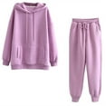 thumbnail image 1 of Puntoco Conjuntos de colores para mujer Ropa con capucha Ropa de salón Traje Conjunto deportivo tops + Pantalones Liquidación Puntoco Puntoco-684, 1 of 4