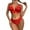 Red, variant on EHQJNJ Matching Bralette and Panty Sets for Women Seamless Lace New Fashion Lace Lingerie Underwear Sleepwear Steel Ring Pajamas Garter Sports Bra and Leggings Sets Gym Bra Sets