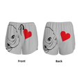 thumbnail image 6 of Uemuo Animal Bulldog1 Pattern Women's Athletic Shorts High Waisted Running Shorts with Liner Pockets Gym Elastic Workout Shorts-Medium, 6 of 9