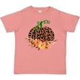 thumbnail image 3 of Inktastic Cheetah Print Pretty Pumpkin with Fall Leaves Boys or Girls Toddler T-Shirt, 3 of 5