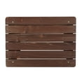 thumbnail image 2 of Seizeen End Table Double-Deck Outdoor/Indoor, 14'' x 20'' Wood Patio Side Table, Rectangular Small Patio Side Table, Light Brown, 2 of 9