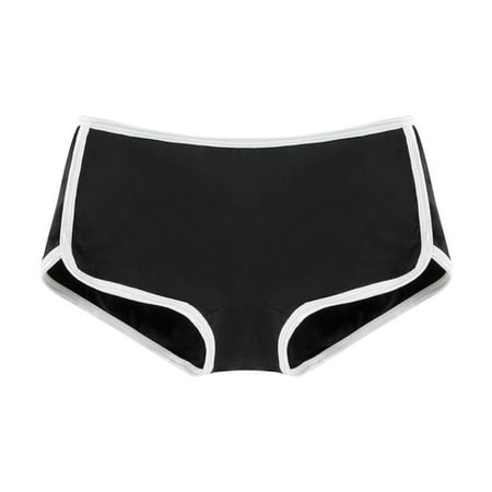3 Packs Womens Underwear High Waisted Leak Proof Leak Proof Overnight Briefs Panties for Women XXL Black