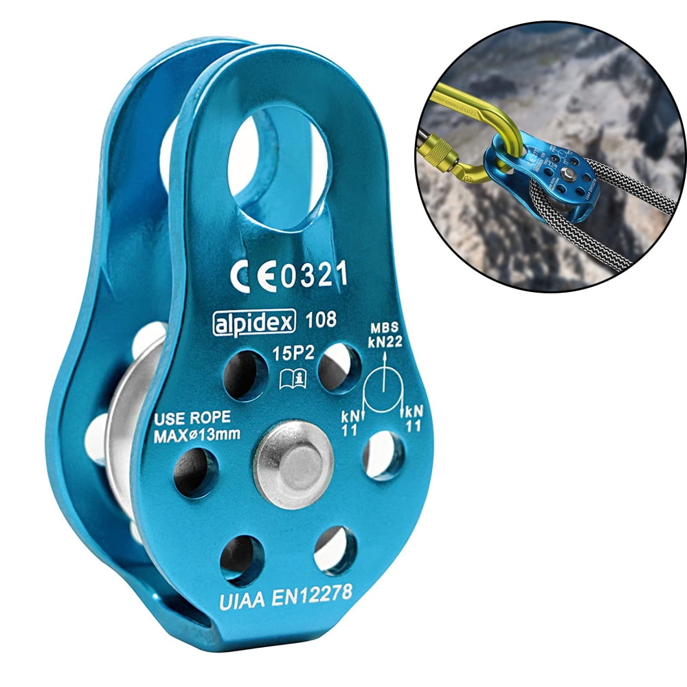Rescue Pulley Rope Cable Heavy Load Lift Prospecting Winch Climbing Rock Camping 