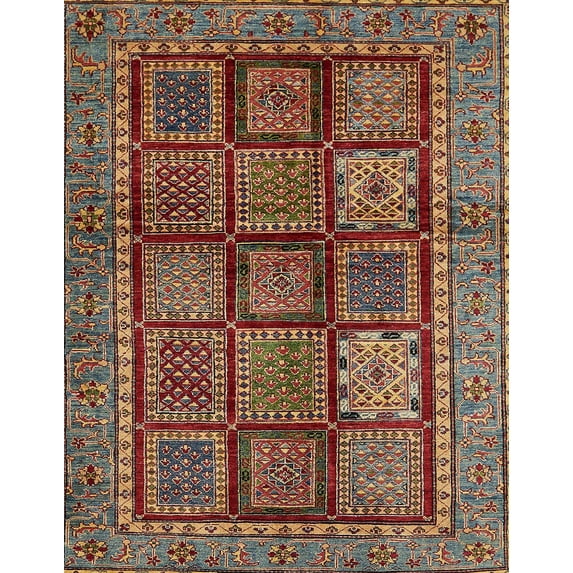 Ahgly Company Machine Washable Indoor Rectangle Abstract Saffron Red Area Rugs, 2' x 4'