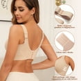 thumbnail image 5 of PoseFree Wireless Bras for Women Full Coverage Comfort Seamless No Underwire Bras Nude XL, 5 of 8