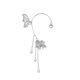 thumbnail image 1 of Pendientes estilo borla con circonitas para chicas adolescentes Pendientes minimalistas con perforaciones de moda, 1 of 8