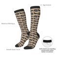thumbnail image 5 of Picia Women Crew Soft Moisture-wicking Socks Dachshund Dog Woof Pattern Design Cotton Socks, One Size fit All, 5 of 9