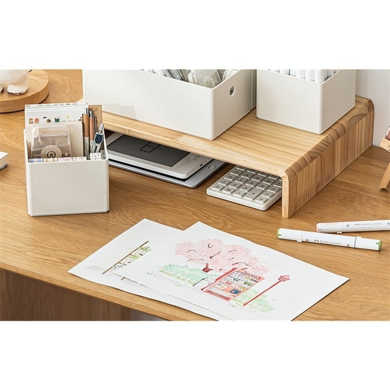 Large capacity plastic marker pen storage box - desktop creative pen holder, essential for office stationery organization, easy to store various pen tools