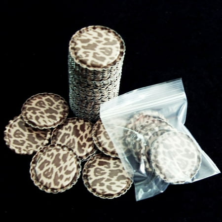 100pcs 1'' Flat Linerless Double Sided Painted Flattened Bottle Caps Craft #30