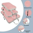 thumbnail image 4 of AUXDIQ 3 PCS Compression Packing Cubes Travel Luggage Organizer Bags Set Packing Organizers Compression Suitcase Bag Travel Essential Bag, 4 of 5