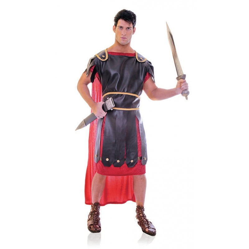 Centurion Roman Warrior Costume Adult Toga Gladiator Velvet Red Toga ...
