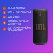 JBL Grip - Compact Bluetooth speaker with bold JBL Pro Sound and ambient light - Black