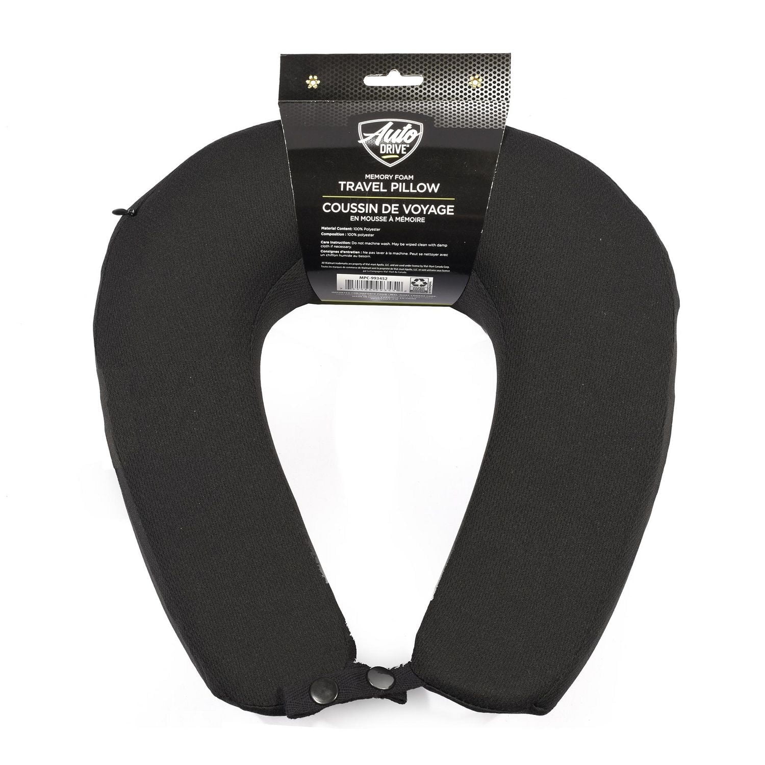 Autodrive Memory Foam Travel Pillow, Travel Pillow