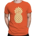 thumbnail image 2 of Smartprints Vintage Pineapple Sketch Men's T-Shirt Orange, Cotton, S, 2 of 4