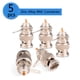 thumbnail image 4 of Juego de conectores de Cable Coaxial macho BNC de aleación de Zinc, adaptador de transmisión de cámara de vídeo, 5 uds., 4 of 8