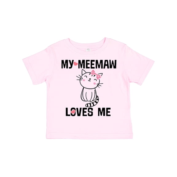 Inktastic My Meemaw Loves Me Girls Gift Girls Toddler T-Shirt
