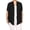 Black, variant on Women's Plus Size Short Sleeves Draped Open Front Casual Solid Cardigan