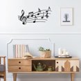 thumbnail image 3 of 2 Count Black Musical Note Decoration Ornament Music Wall Art Music Decor Metal Sign Wall Decor, 3 of 6