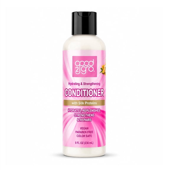 Good2Gro Hydrating & Strengthening Conditioner – 8oz | Mango & Shea Butter Repair and Restore Hair | De-Frizz