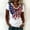 White, variant on MAIHAN 250 Years America Shirt Women American Flag Print Plus Size American Flag Shirts Crew Neck Short Sleeve Summer T-Shirt American Birthday Shirts Tops