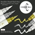 thumbnail image 4 of 3D Nail Pen Set 10 Gold Plated Double Headed Nail Polishing Tools DIY Nail Beauty Tool Set, 4 of 9