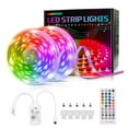 thumbnail image 1 of Tira LED de 15 m, Tenmiro Bluetooth para dormitorio, control remoto por aplicación, sincronizada con la música, ideal para dormitorio, bodas, fiestas y decoración navideña., 1 of 5