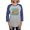 Heather/Blue, variant on CafePress - Sun's Out Buns Out - Womens Baseball Tee